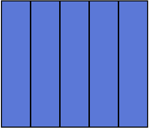 Ultramarine Rectangle Fraction 5:5