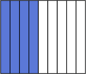 Ultramarine Rectangle Fraction 4:9