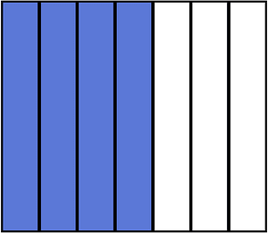 Ultramarine Rectangle Fraction 4:7