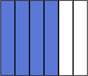 Ultramarine Rectangle Fraction 4:6