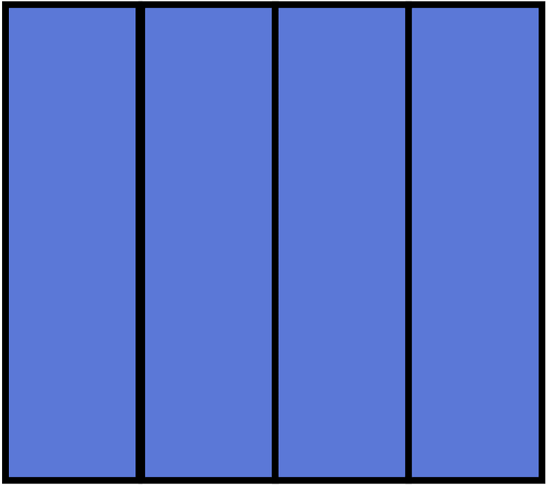 Ultramarine Rectangle Fraction 4:4