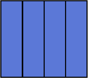 Ultramarine Rectangle Fraction 4:4