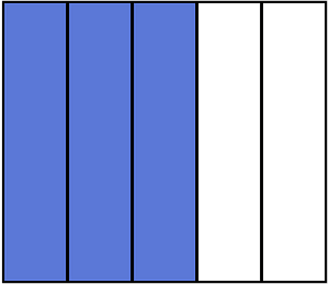 Ultramarine Rectangle Fraction 3:5