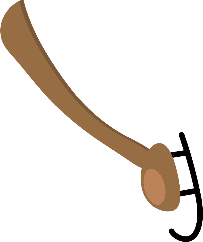 Right deer leg with skate