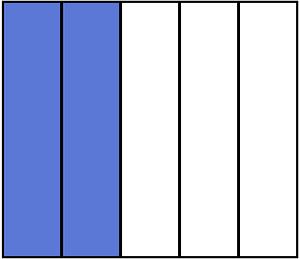Ultramarine Rectangle Fraction 2:5