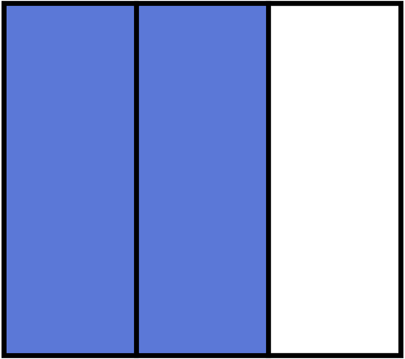 Ultramarine Rectangle Fraction 2:3