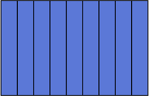 Ultramarine Rectangle Fraction 9:9