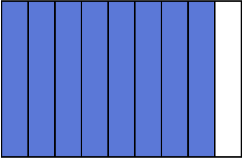 Ultramarine Rectangle Fraction 8:9