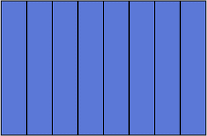 Ultramarine Rectangle Fraction 8:8