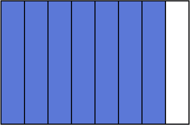 Ultramarine Rectangle Fraction 7:8