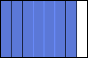 Ultramarine Rectangle Fraction 7:8