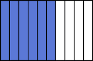 Ultramarine Rectangle Fraction 6:10