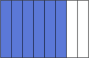 Ultramarine Rectangle Fraction 6:8