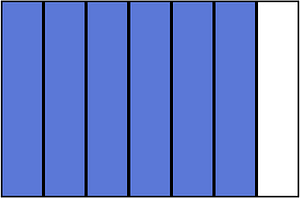 Ultramarine Rectangle Fraction 6:7