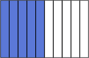 Ultramarine Rectangle Fraction 5:10