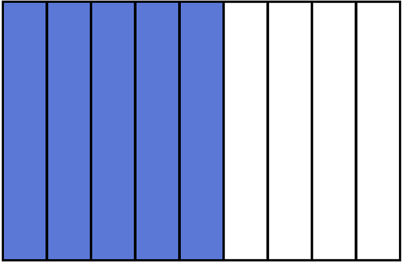 Ultramarine Rectangle Fraction 5:9