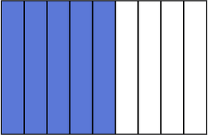 Ultramarine Rectangle Fraction 5:9