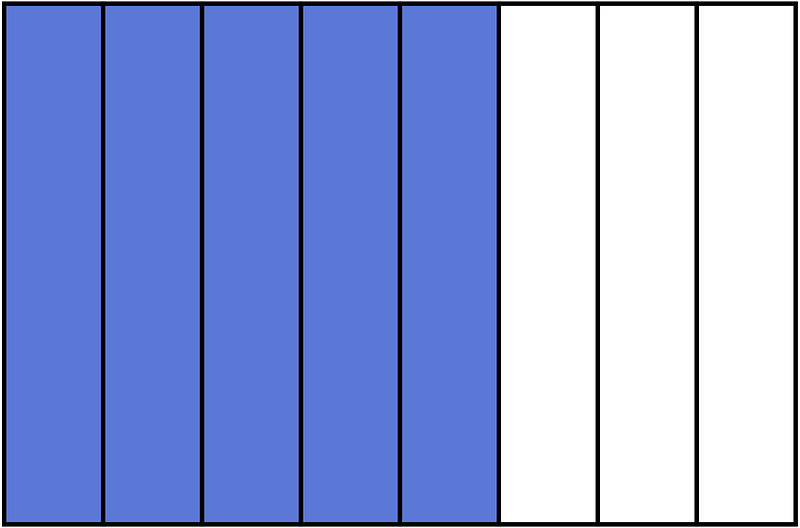 Ultramarine Rectangle Fraction 5:8