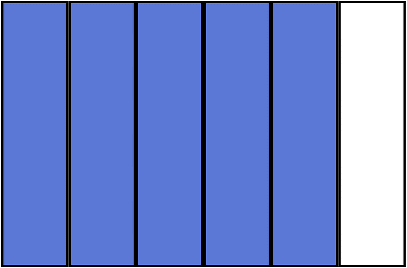 Ultramarine Rectangle Fraction 5:6
