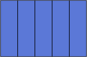 Ultramarine Rectangle Fraction 5:5