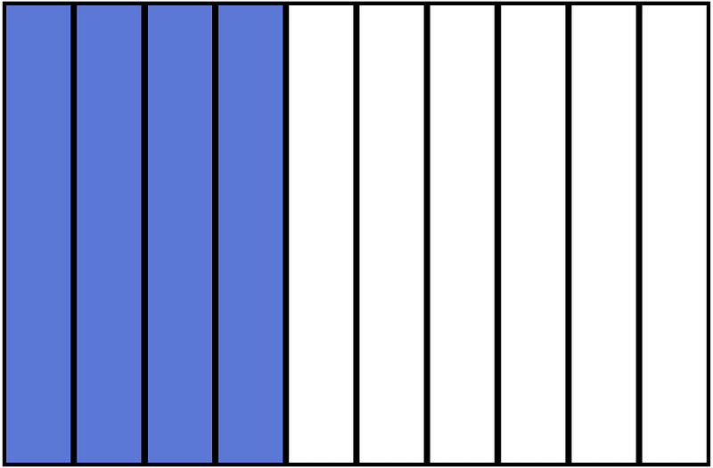 Ultramarine Rectangle Fraction 4:10