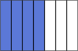 Ultramarine Rectangle Fraction 4:7