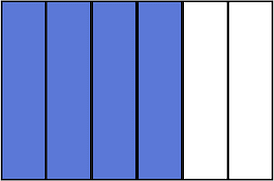 Ultramarine Rectangle Fraction 4:6
