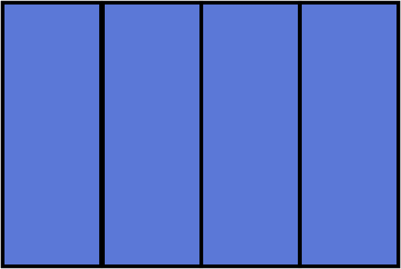 Ultramarine Rectangle Fraction 4:4