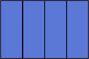 Ultramarine Rectangle Fraction 4:4
