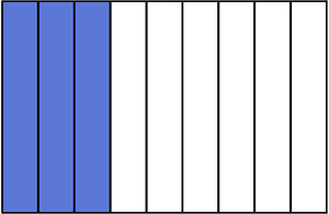 Ultramarine Rectangle Fraction 3:9