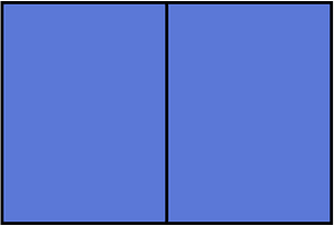 Ultramarine Rectangle Fraction 2:2