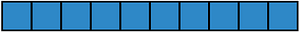 Blue Rectangle Fraction 10:10