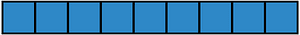 Blue Rectangle Fraction 9:9