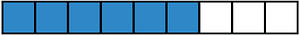 Blue Rectangle Fraction 6:9
