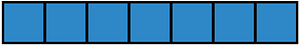 Blue Rectangle Fraction 7:7