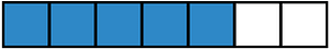 Blue Rectangle Fraction 5:7