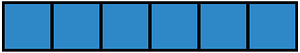 Blue Rectangle Fraction 6:6