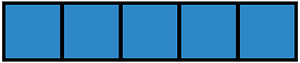 Blue Rectangle Fraction 5:5