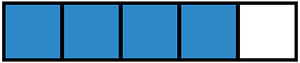 Blue Rectangle Fraction 4:5