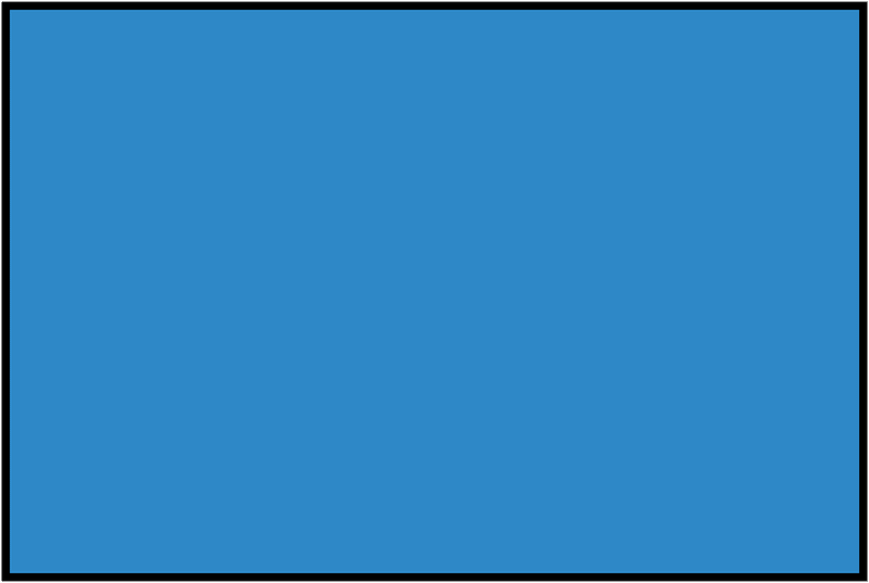 Blue Rectangle Fraction 1:1
