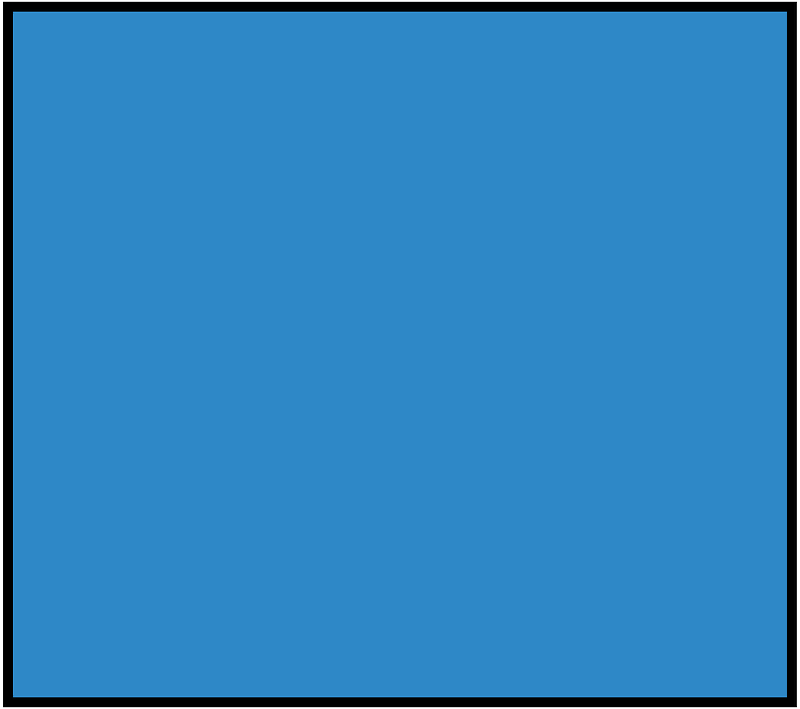 Blue Rectangle Fraction 1:1