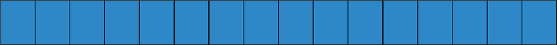 Blue Rectangle Fraction 16:16