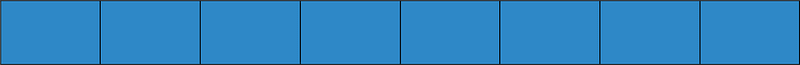 Blue Rectangle Fraction 8:8