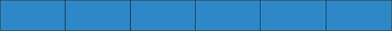 Blue Rectangle Fraction 6:6