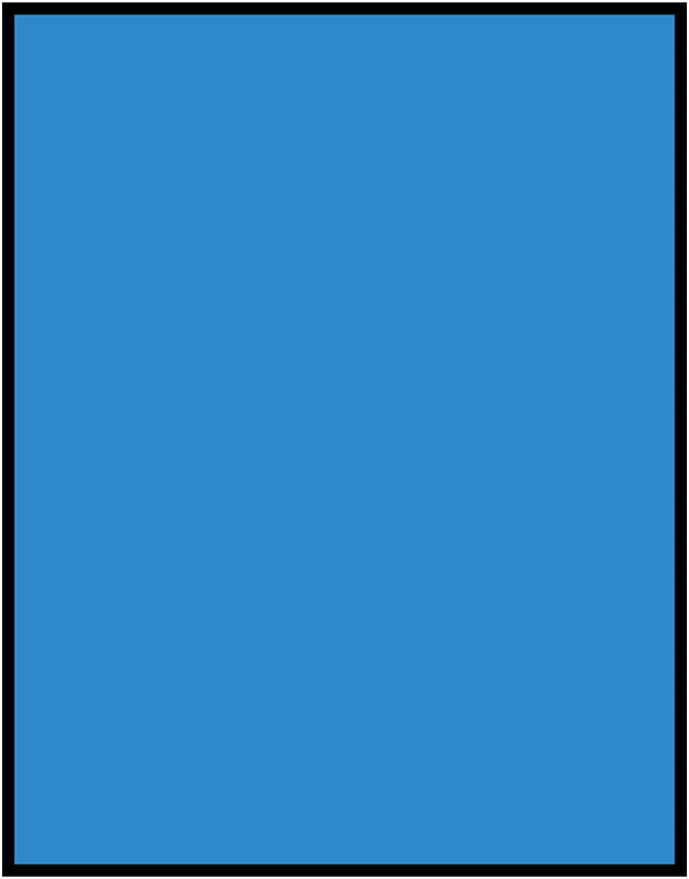 Blue Rectangle Fraction 1:1