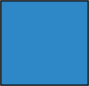 Blue Rectangle Fraction 1:1