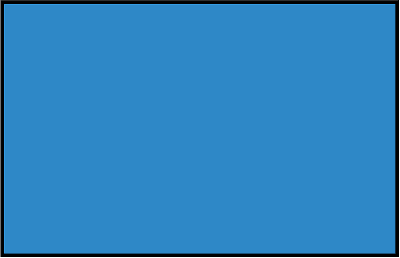 Blue Rectangle Fraction 1:1