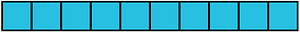 Cerulean-Blue Rectangle Fraction 10:10