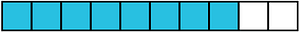 Cerulean-Blue Rectangle Fraction 8:10