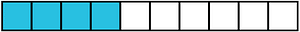 Cerulean-Blue Rectangle Fraction 4:10